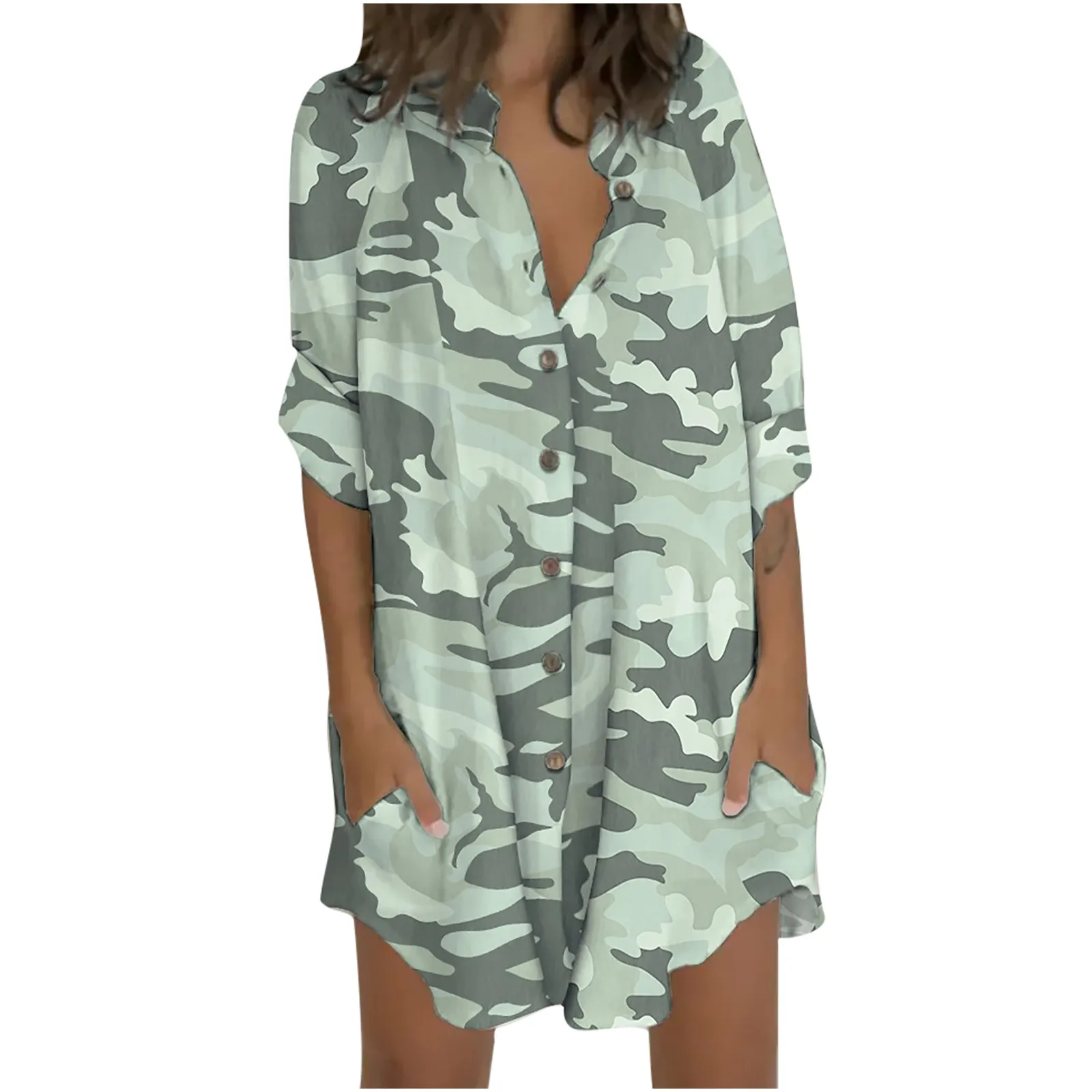 Women Fashion Printing Thin Long Sleeve V-Neck Shirt Blouse Top Mini DressCasual Loose Long Sleeve Blouse Tops Summer Beach Wea
Women Fashion Printing Thin Long Sleeve V-Neck Shirt Blouse Top Mini DressCasual Loose Long Sleeve Blouse Tops Summer Beach Wea