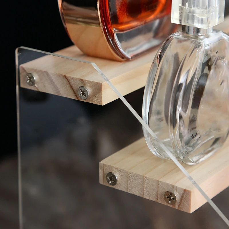 Acrylic & Wood Display Stand, 4-Step Clear Display Riser Wood Shelf for Displaying Figures, Jewelry, Perfumes Stand
Acrylic & Wood Display Stand, 4-Step Clear Display Riser Wood Shelf for Displaying Figures, Jewelry, Perfumes Stand
