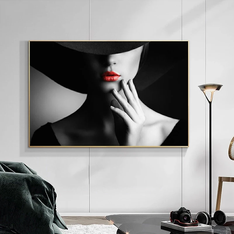 Red Lips Elegant Women Module Art Posters and Prints Sexy Girl Canvas Painting Nordic Wall Art Picture for Living Room Decor
Red Lips Elegant Women Module Art Posters and Prints Sexy Girl Canvas Painting Nordic Wall Art Picture for Living Room Decor