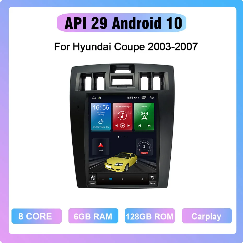 COHO For Hyundai coupe 2003-2007 Android 10.0 Octa Core 6+128G Gps Autoradio Car Multimedia Player Cooling fan
COHO For Hyundai coupe 2003-2007 Android 10.0 Octa Core 6+128G Gps Autoradio Car Multimedia Player Cooling fan