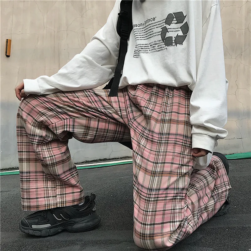 Mujer Spring Casual Harajuku Plaid Autumn Thin Loose Pants Women Length Trousers Streetwear Pocket straight Loose wide leg pants
Mujer Spring Casual Harajuku Plaid Autumn Thin Loose Pants Women Length Trousers Streetwear Pocket straight Loose wide leg pants