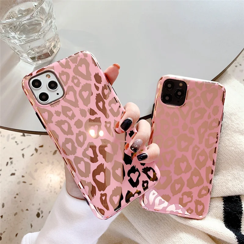 Shiny Leopard Grain Phone Case For iPhone 12 Mini 11 Pro Max X XR XS Max 7 8 Plus SE 2020 Gorgeous Pink Mirror Shell
Shiny Leopard Grain Phone Case For iPhone 12 Mini 11 Pro Max X XR XS Max 7 8 Plus SE 2020 Gorgeous Pink Mirror Shell