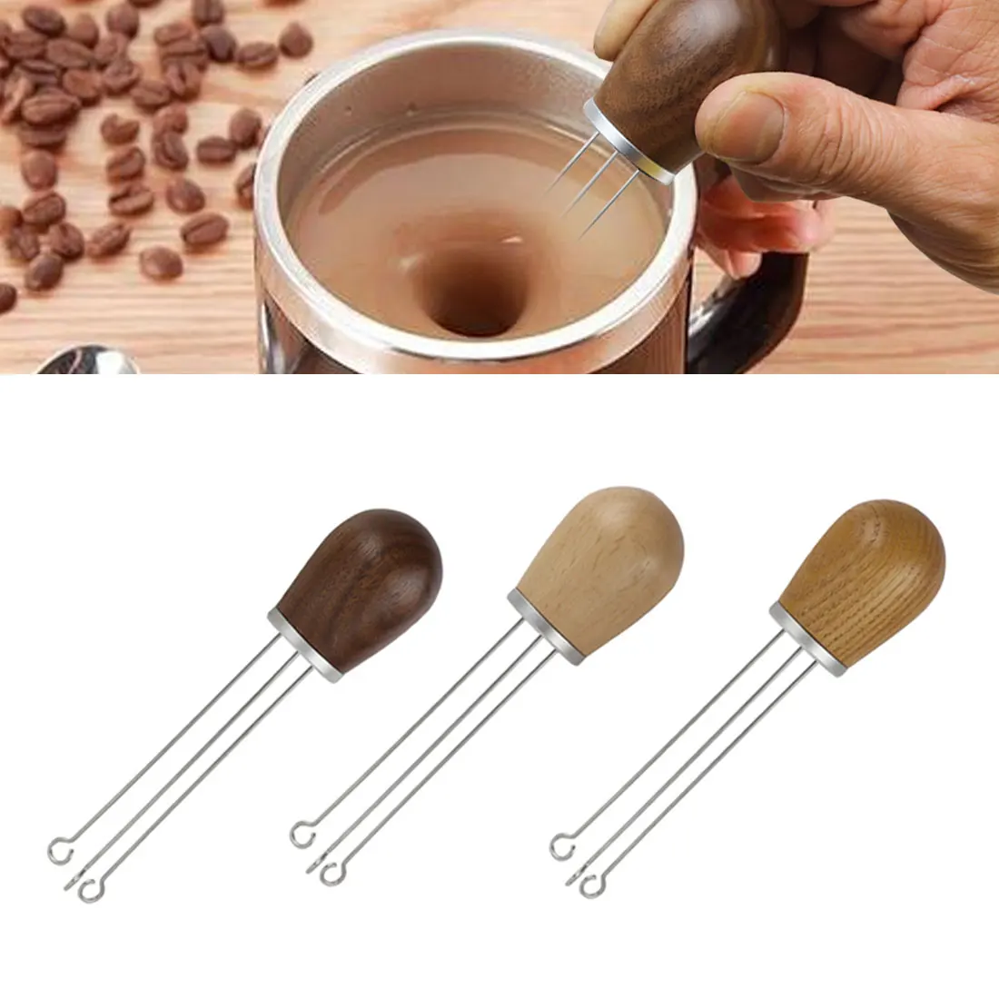 58mm high quality solid wood handle pin coffee tamping device coffee powder leveling tool injection device coffee powder blender
58mm high quality solid wood handle pin coffee tamping device coffee powder leveling tool injection device coffee powder blender