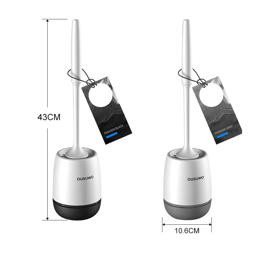AHAWILL TPR Silicone Toilet Brush Quick Draining Clean Tool Wall-Mount Or Floor-Standing Cleaning Brush Bathroom Accessories
AHAWILL TPR Silicone Toilet Brush Quick Draining Clean Tool Wall-Mount Or Floor-Standing Cleaning Brush Bathroom Accessories