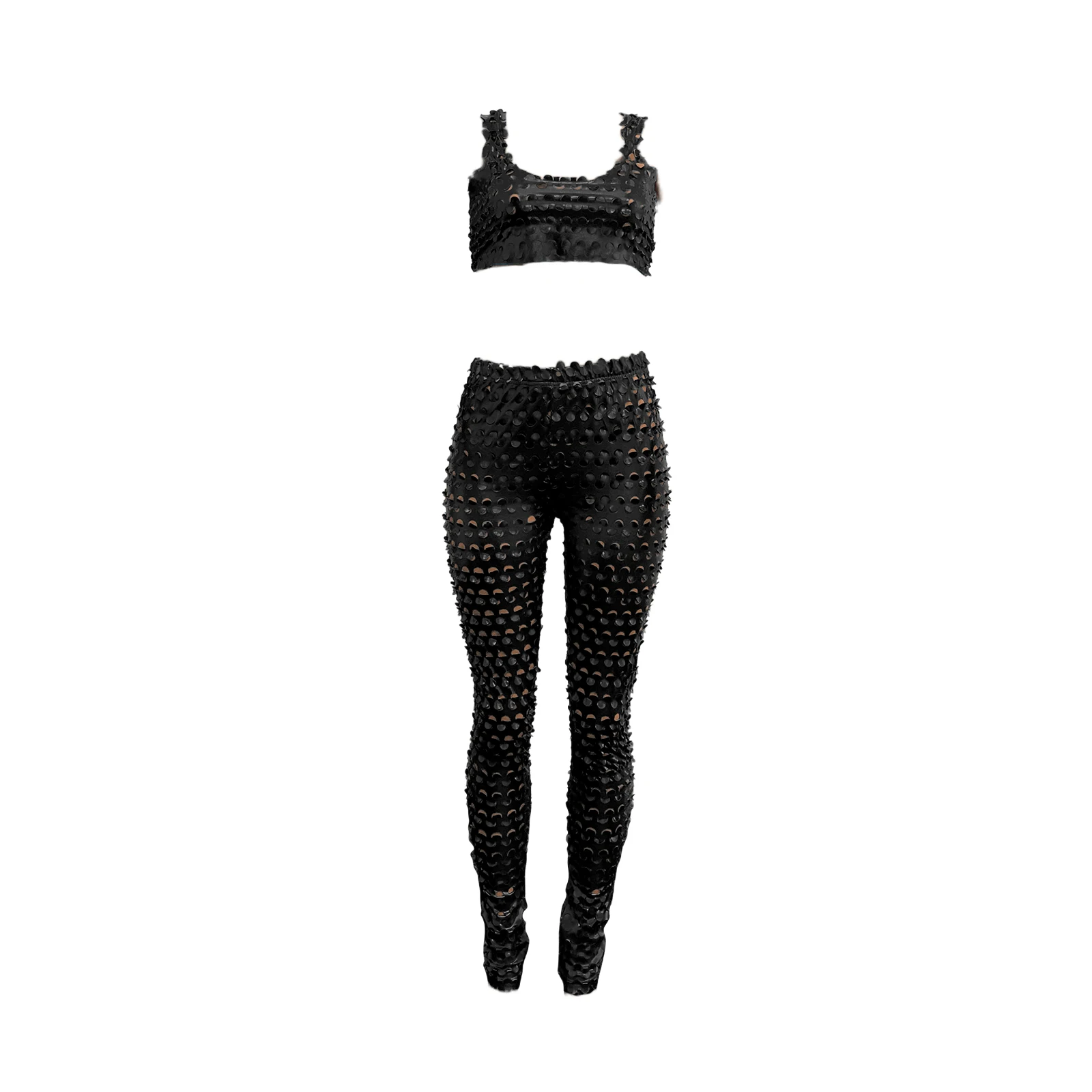 Sexy Hollow Out Two Piece Set Women Summer Sparkly Crop Top Pant Suits Party Night Club Outfits for Wowen Ensemble Femme
Sexy Hollow Out Two Piece Set Women Summer Sparkly Crop Top Pant Suits Party Night Club Outfits for Wowen Ensemble Femme