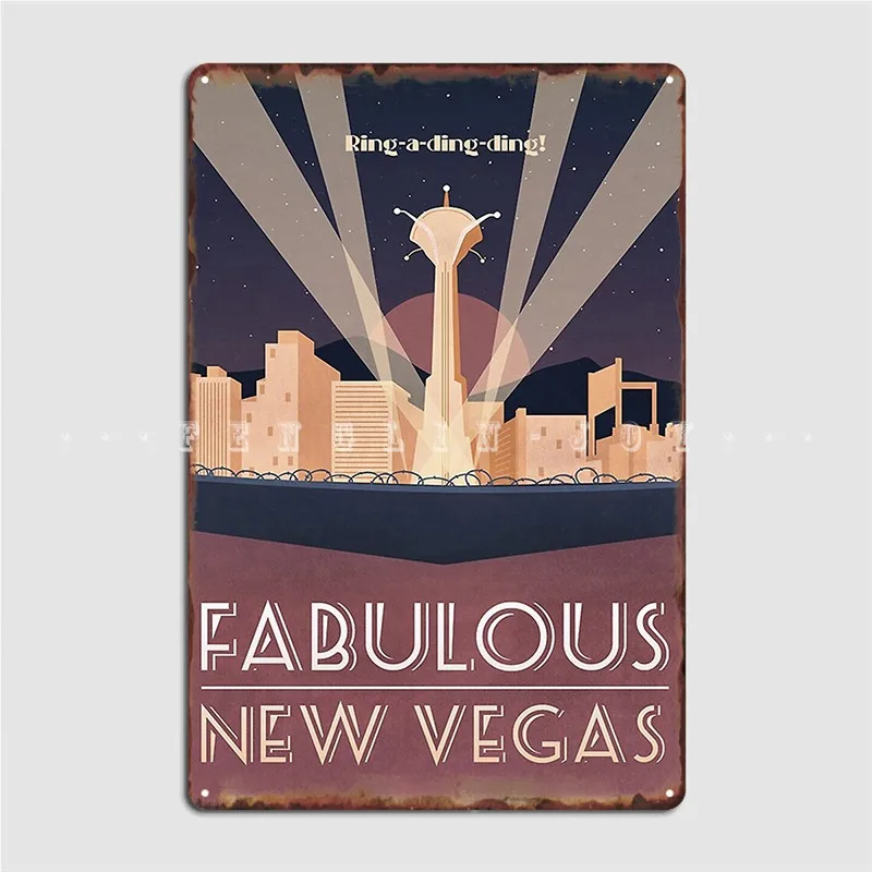Fabulous New Vegas Minimalistic Metal Sign Wall Mural Bar Cave Retro Plates Tin Sign Poster
Fabulous New Vegas Minimalistic Metal Sign Wall Mural Bar Cave Retro Plates Tin Sign Poster