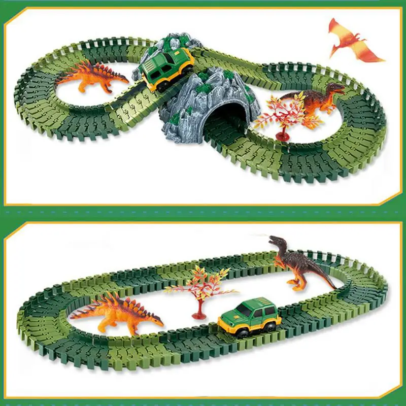 1:43 Scale Electric Railway Race Track Miniature Dinosaur Set of Cars for Boy Magical DIY Auto Slot Car Track Train Children Toy
1:43 Scale Electric Railway Race Track Miniature Dinosaur Set of Cars for Boy Magical DIY Auto Slot Car Track Train Children Toy
