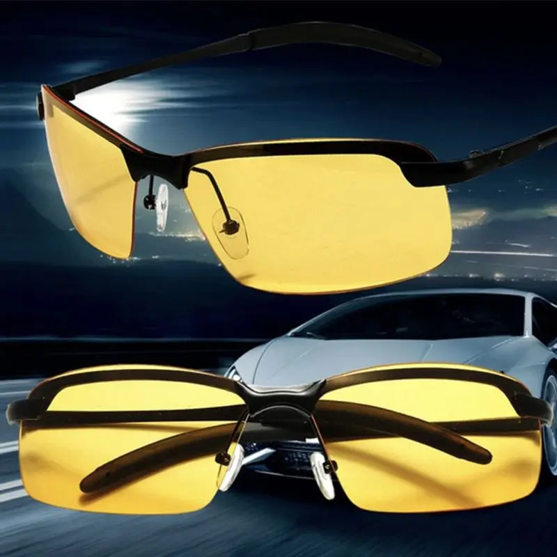Мужские поляризованные солнцезащитные очки для вождения ночного видения