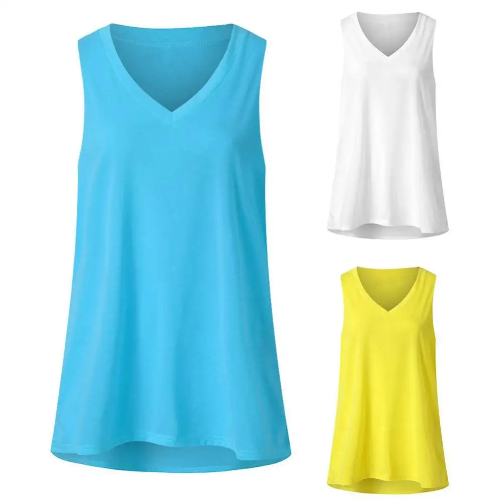 Women Casual Summer Solid Color V Neck Sleeveless Loose Vest Blouse T-shirt V Neck Sleeveless Loose Vest Blouse T-shirt
Women Casual Summer Solid Color V Neck Sleeveless Loose Vest Blouse T-shirt V Neck Sleeveless Loose Vest Blouse T-shirt