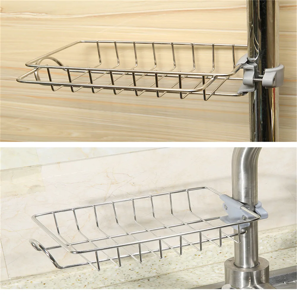 Stainless Steel Faucet Rack Kitchen Storage Shelf Sponge Dish Cloth Finishing Rack Drain Rack Pool Rag Storage Drain Dry Rack
Stainless Steel Faucet Rack Kitchen Storage Shelf Sponge Dish Cloth Finishing Rack Drain Rack Pool Rag Storage Drain Dry Rack
