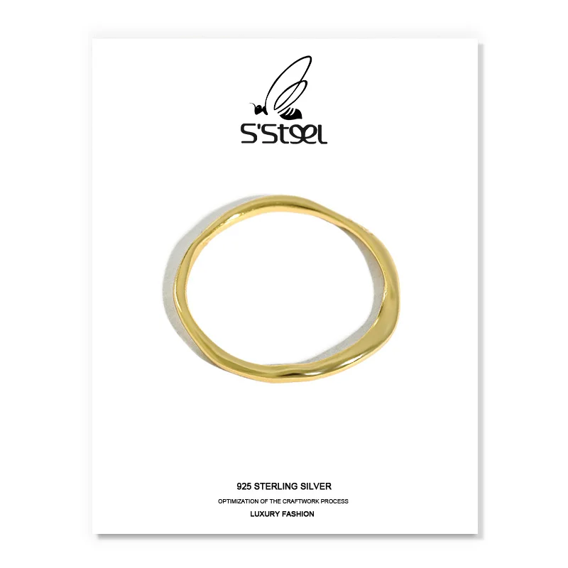 S'STEEL Geometric Rings Ley 925 Sterling Silver For Women Minimalist Irregular Gold Ring Boucle D'oreille Argent Jewelry Gifts
S'STEEL Geometric Rings Ley 925 Sterling Silver For Women Minimalist Irregular Gold Ring Boucle D'oreille Argent Jewelry Gifts