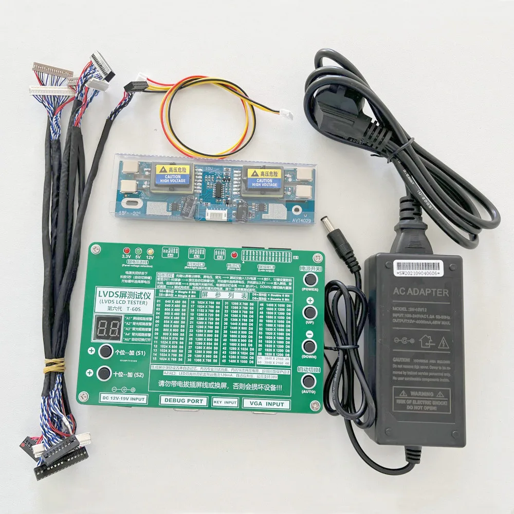 Инструмент для тестирования панели Silman T-60S LVDS, светодиодный ЖК-экран для ремонта ноутбуков, телевизоров, поддержка 7- 84 Вт, интерфейсные кабе...
Инструмент для тестирования панели Silman T-60S LVDS, светодиодный ЖК-экран для ремонта ноутбуков, телевизоров, поддержка 7- 84 Вт, интерфейсные кабе...