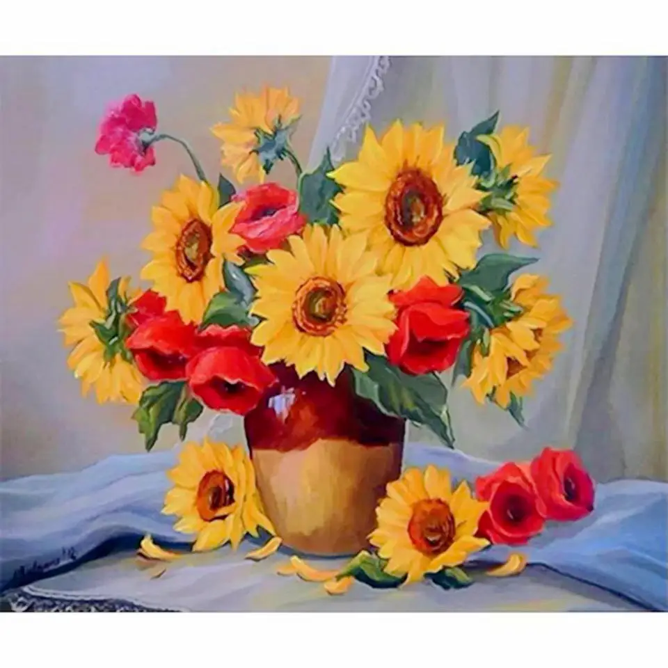 NEW 5D DIY Diamond Paint Custom Sunflower Full Inlay with Diamond Art Crafts Cross stitch Kit Crystal Home Decor Children's Gift 
NEW 5D DIY Diamond Paint Custom Sunflower Full Inlay with Diamond Art Crafts Cross stitch Kit Crystal Home Decor Children's Gift