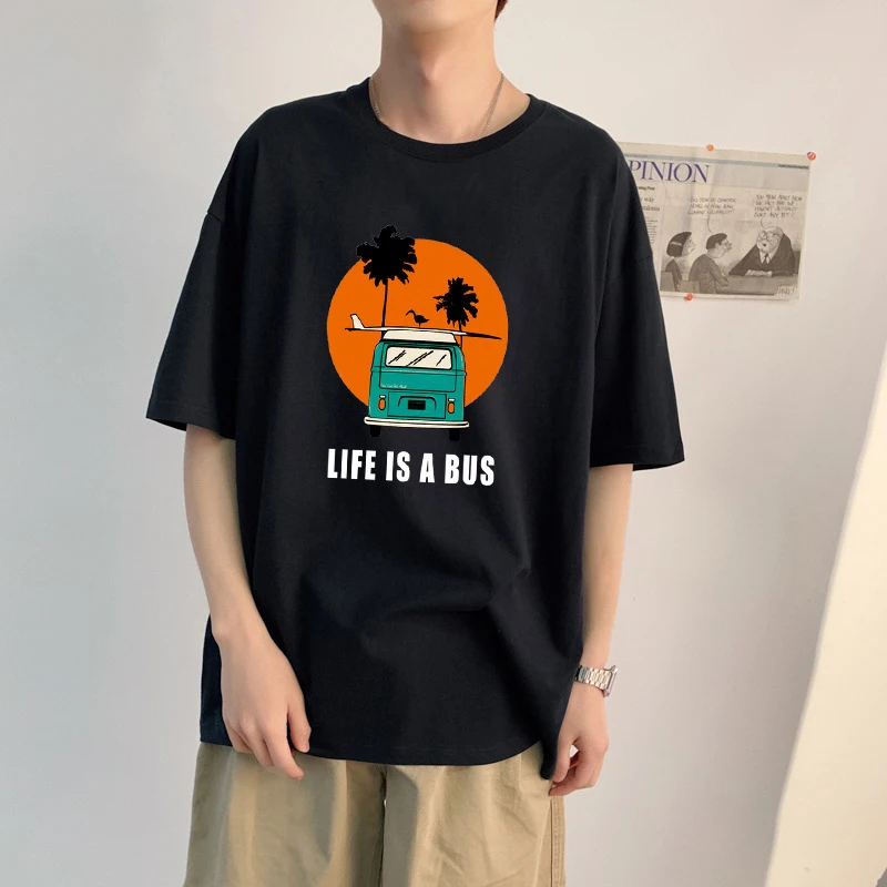 2022 Summer Hot Sale Bus Printed T-Shirt College Style All-Match Loose Personality Clothes Simple Hip Hop Fashion Funny Tee Top
2022 Summer Hot Sale Bus Printed T-Shirt College Style All-Match Loose Personality Clothes Simple Hip Hop Fashion Funny Tee Top