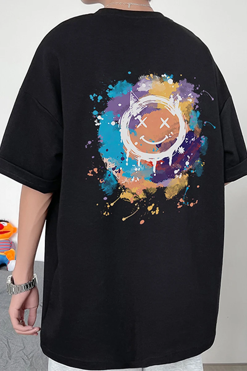 Ice Short-Sleeved T-shirt Men's Summer Fashion Brand Ins Half-Sleeved Loose All-Match Fashion Design Clothes
Ice Short-Sleeved T-shirt Men's Summer Fashion Brand Ins Half-Sleeved Loose All-Match Fashion Design Clothes
