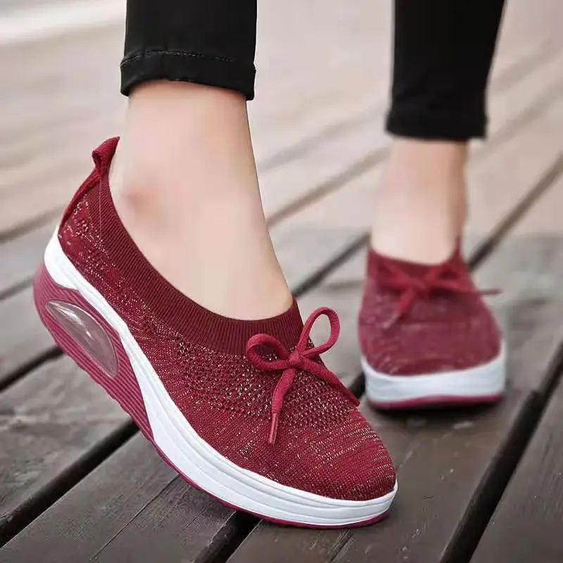 Shoes for Women 2021 New Round Toe Slip-On Knitted Mesh Wedge Sneakers Spring Lightweight Bow Casual Flat Shoes Women's Shoes
Shoes for Women 2021 New Round Toe Slip-On Knitted Mesh Wedge Sneakers Spring Lightweight Bow Casual Flat Shoes Women's Shoes