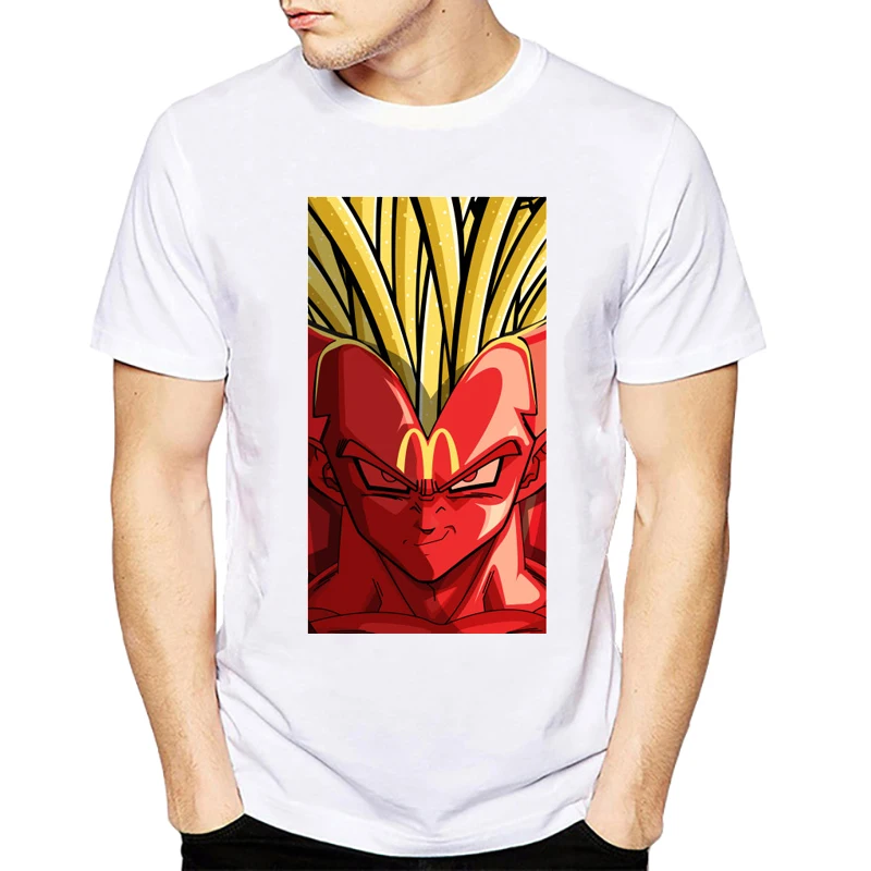 Мужская футболка с принтом принца дизайнерская вдохновленная Dragon Ball Z модная