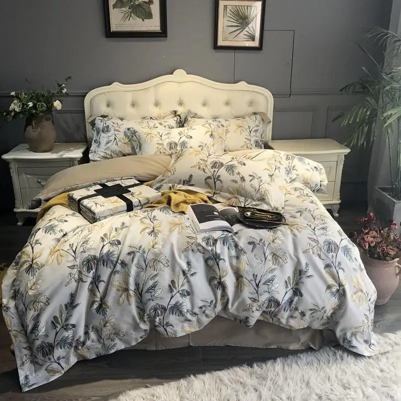 Chic Home Premium Cotton Bedding Set Full Queen King Soft Bed sheet Duvet Cover Set Bloom Flowers/Leaves Comforter Cover set
Chic Home Premium Cotton Bedding Set Full Queen King Soft Bed sheet Duvet Cover Set Bloom Flowers/Leaves Comforter Cover set