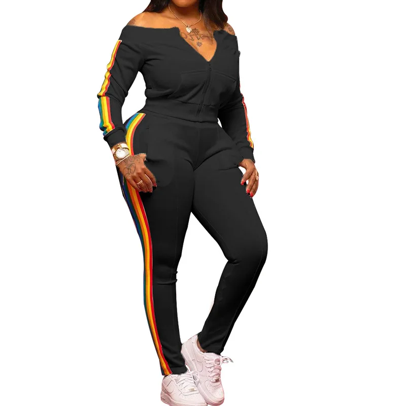 Cutubly Off Shoulder Two Piece Set New Fashion Leisure Two Piece Suit for Women Autumn and Winter Matching Top Pant Set
Cutubly Off Shoulder Two Piece Set New Fashion Leisure Two Piece Suit for Women Autumn and Winter Matching Top Pant Set