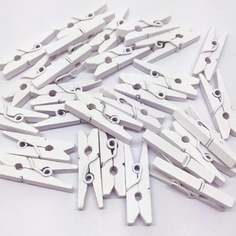50 Pcs White Wood Pegs 2.5CM Mini Size Natural Wood Paper Office School Pegs Clothespin Clip Photo Decoration Home DIY Crafts
50 Pcs White Wood Pegs 2.5CM Mini Size Natural Wood Paper Office School Pegs Clothespin Clip Photo Decoration Home DIY Crafts