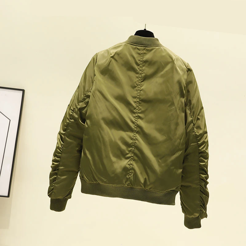 Ladies Autumn Winter Windbreaker Jacket Women Coats Long Sleeve Basic Bomber Jackets Women Outwear Cotton Padded Jackets Female
Ladies Autumn Winter Windbreaker Jacket Women Coats Long Sleeve Basic Bomber Jackets Women Outwear Cotton Padded Jackets Female