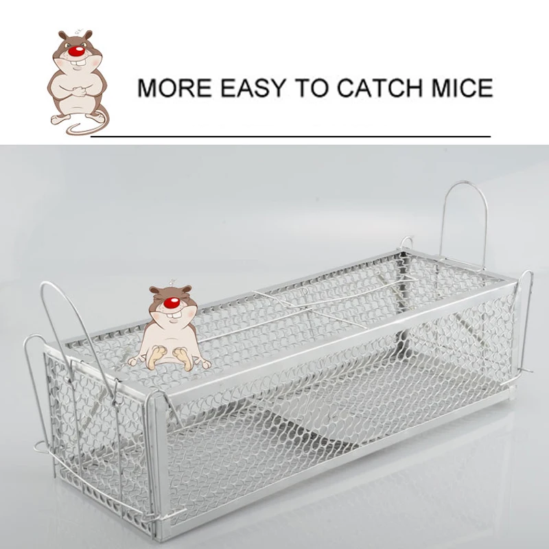 30*12*24cm Steel Cage Control Catch Mouse 1pcs Animal Trap Rat Mice Hamster Metal High Sensitivity
30*12*24cm Steel Cage Control Catch Mouse 1pcs Animal Trap Rat Mice Hamster Metal High Sensitivity
