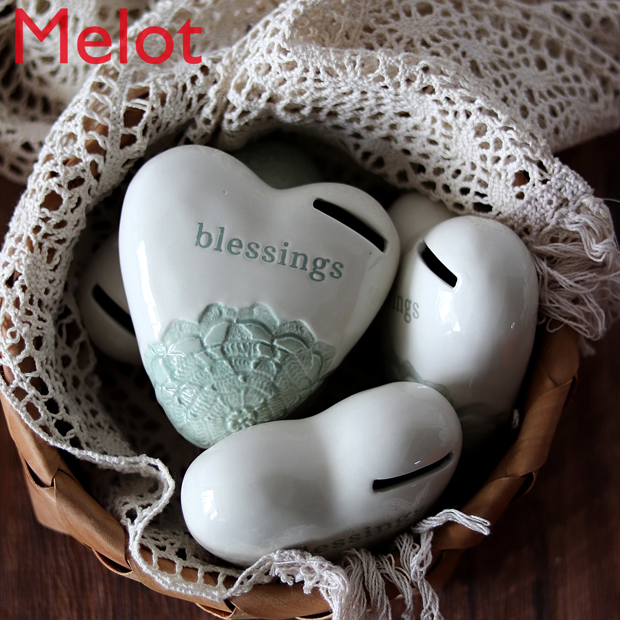 Hand-Painted Personalized Creative Fresh Mint Green Love Coin Bank Small Decoration Gifts Storage Jar Ceramic Piggy Bank
Hand-Painted Personalized Creative Fresh Mint Green Love Coin Bank Small Decoration Gifts Storage Jar Ceramic Piggy Bank