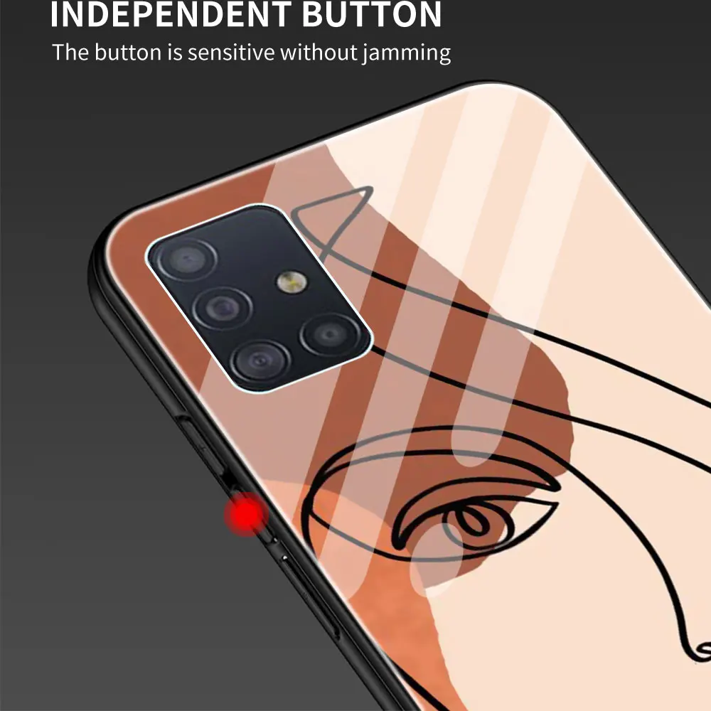 Tempered Glass Case For Samsung Galaxy A51 A71 A50 A70 A31 A21s A30 A12 M31 A02S Luxury Phone Cover Funda Funny Women Face Line
Tempered Glass Case For Samsung Galaxy A51 A71 A50 A70 A31 A21s A30 A12 M31 A02S Luxury Phone Cover Funda Funny Women Face Line