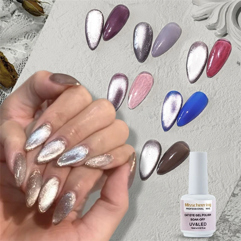 New 8ml Soak Off 9D Wide Cat Eyes Magnetic Gel Polish Bright Silver UV Gel Nail Polish Enamel Lacquer Glitter Nail Art Varnish
New 8ml Soak Off 9D Wide Cat Eyes Magnetic Gel Polish Bright Silver UV Gel Nail Polish Enamel Lacquer Glitter Nail Art Varnish