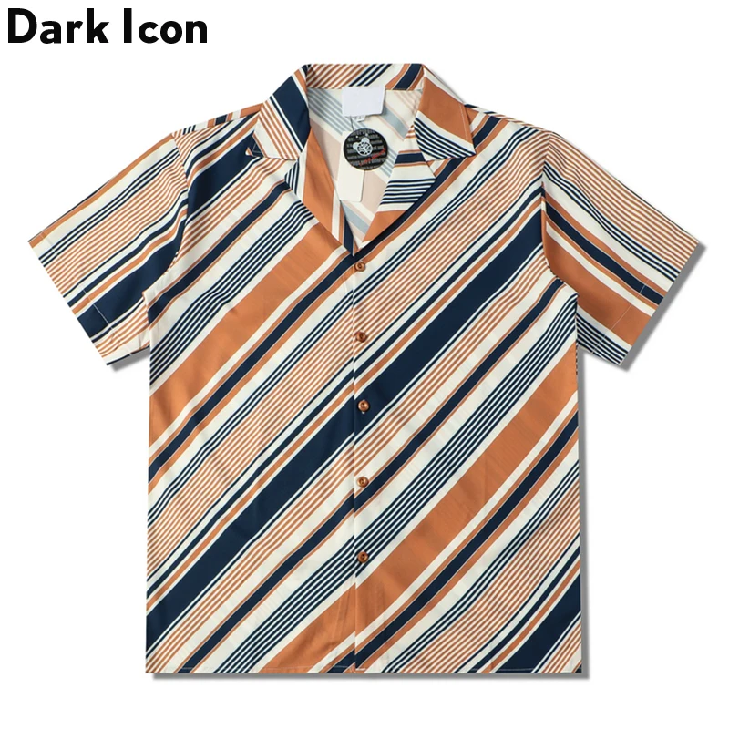 Dark Icon Oblique Stiped Polo Shirt Men Summer Thin Material Vintage Casual Shirts For Men
Dark Icon Oblique Stiped Polo Shirt Men Summer Thin Material Vintage Casual Shirts For Men