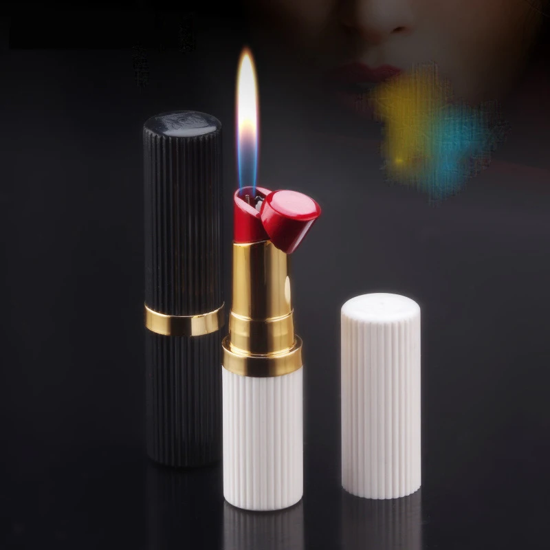 Creative Ladies Lipstick Torch Lighter Inflatable Gas Butane Lighter Cigarette Lighter Smoking Accessories for Women Encendedor
Creative Ladies Lipstick Torch Lighter Inflatable Gas Butane Lighter Cigarette Lighter Smoking Accessories for Women Encendedor