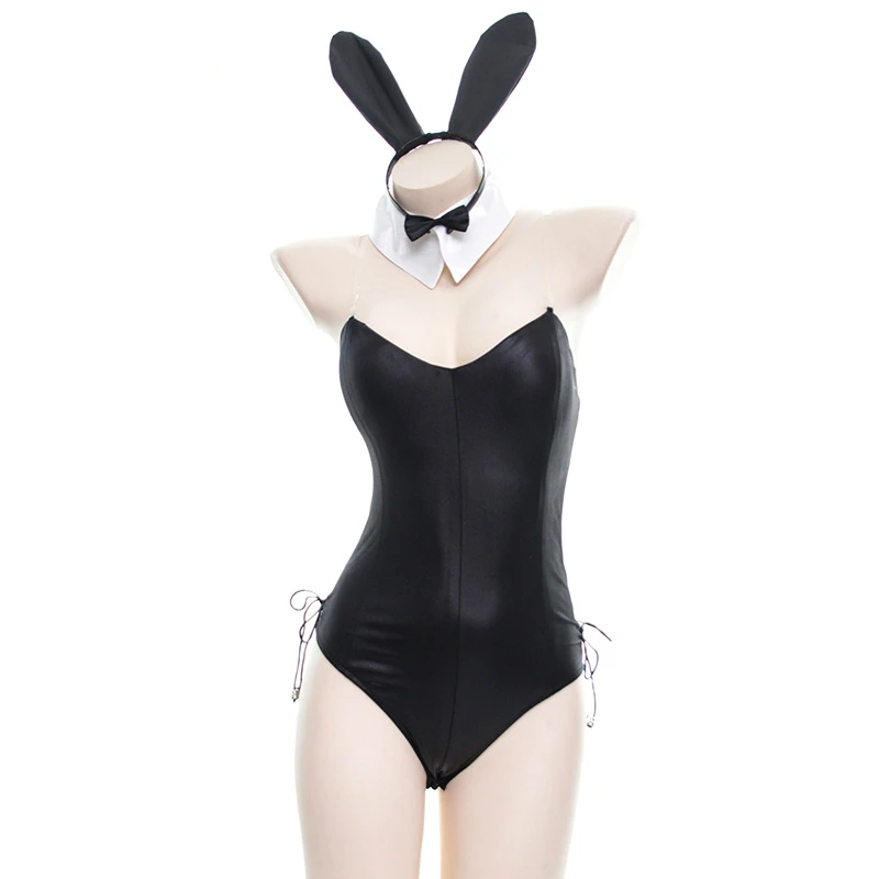 Girl 4PCS/Set PU Faux Leather Shiny Bunny Uniforms Temptation Suit Bunny Sexy Lingerie Costumes Sexy Toy sweet Maid costume
Girl 4PCS/Set PU Faux Leather Shiny Bunny Uniforms Temptation Suit Bunny Sexy Lingerie Costumes Sexy Toy sweet Maid costume