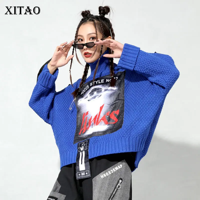 XITAO, трендовые вязаные Лоскутные свитера, пуловеры, свободные, модные, контрастные цвета, водолазка, Воротник для женщин, новинка зимы 2021, LDS010
XITAO, трендовые вязаные Лоскутные свитера, пуловеры, свободные, модные, контрастные цвета, водолазка, Воротник для женщин, новинка зимы 2021, LDS010