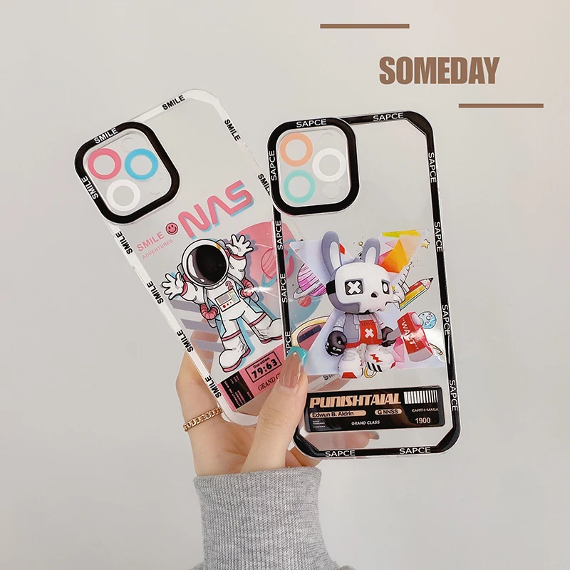 Funny astronaut Tide brand rabbit phone case for iphone1113Pro Max XS XR 7 8 plus 12pro max Angel eye lens protection cover
Funny astronaut Tide brand rabbit phone case for iphone1113Pro Max XS XR 7 8 plus 12pro max Angel eye lens protection cover