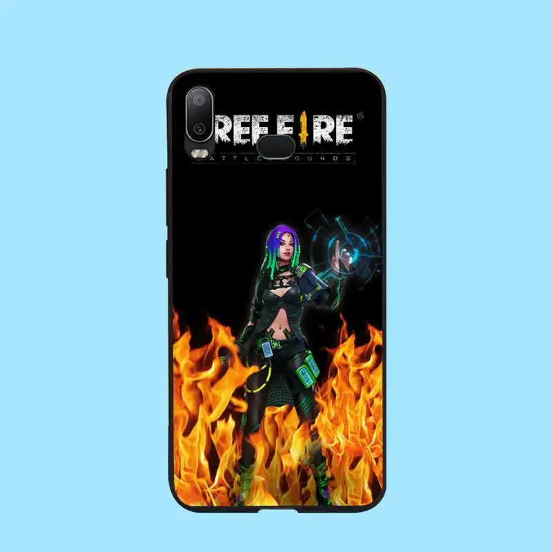 CUTEWANAN Free Fire Game Art черный мягкий чехол из ТПУ для телефона Samsung A10 A20 A30 A40 A50 A70 A71 A51 A6 A8