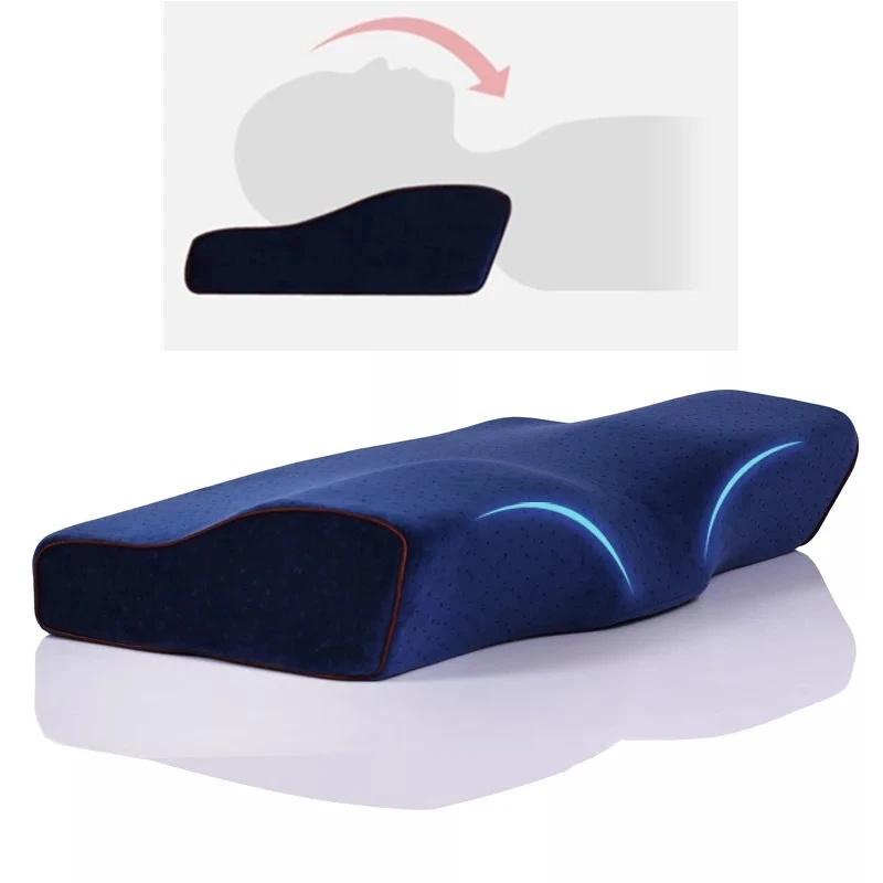 Memory Foam Bedding Pillow Neck protection Slow Rebound Memory Foam Butterfly Shaped Pillow Health Cervical Neck size in 50*30CM
Memory Foam Bedding Pillow Neck protection Slow Rebound Memory Foam Butterfly Shaped Pillow Health Cervical Neck size in 50*30CM