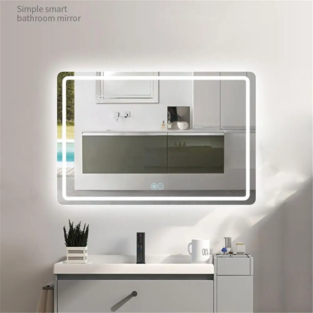 Rectangle LED Vanity Lamp Bathroom Mirror with Lights Hollywood Touch Dimmable Makeup Cosmetic Mirror for Dressing Room Bedroom
Rectangle LED Vanity Lamp Bathroom Mirror with Lights Hollywood Touch Dimmable Makeup Cosmetic Mirror for Dressing Room Bedroom