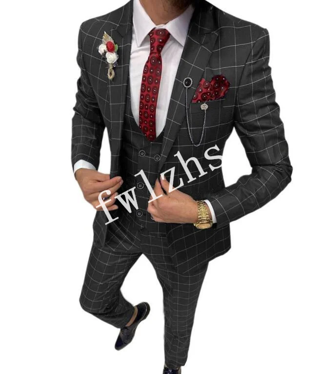 New Arrival One Button Groomsmen Peak Lapel Groom Tuxedos Men Suits Wedding/Prom Best Man Blazer ( Jacket+Pants+Vest+Tie) B357
New Arrival One Button Groomsmen Peak Lapel Groom Tuxedos Men Suits Wedding/Prom Best Man Blazer ( Jacket+Pants+Vest+Tie) B357