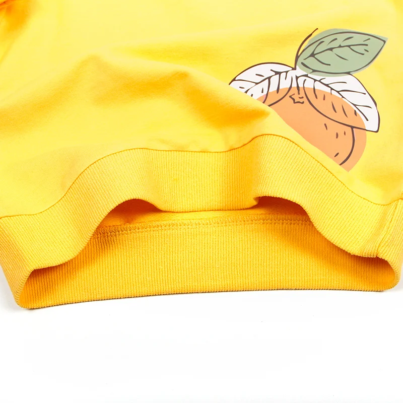 Желтые толстовки свитеры для маленьких девочек детские весенние хлопковые