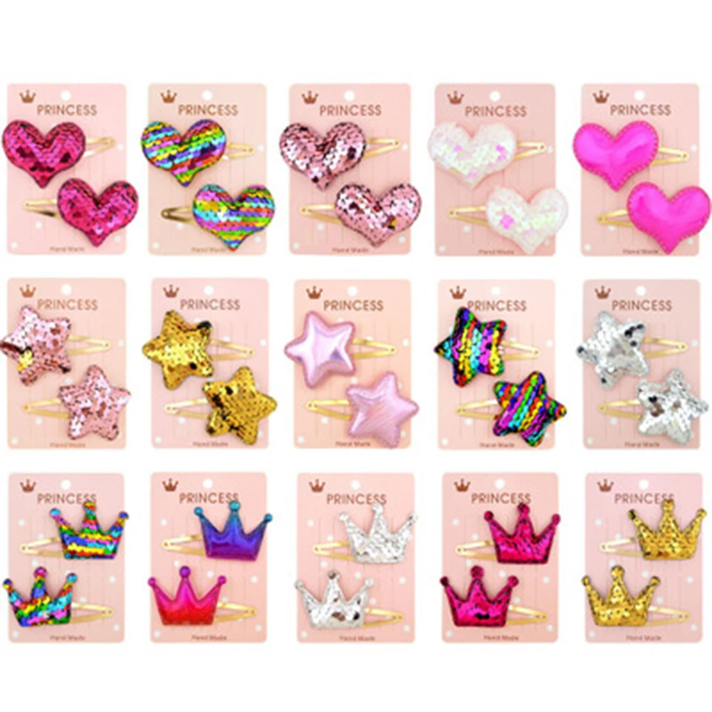Baby Girl Hairpin Fashion Shiny Crown Pentagram Heart Shape Princess Hair Clip Little Star Cute Headwear Accessories
Baby Girl Hairpin Fashion Shiny Crown Pentagram Heart Shape Princess Hair Clip Little Star Cute Headwear Accessories