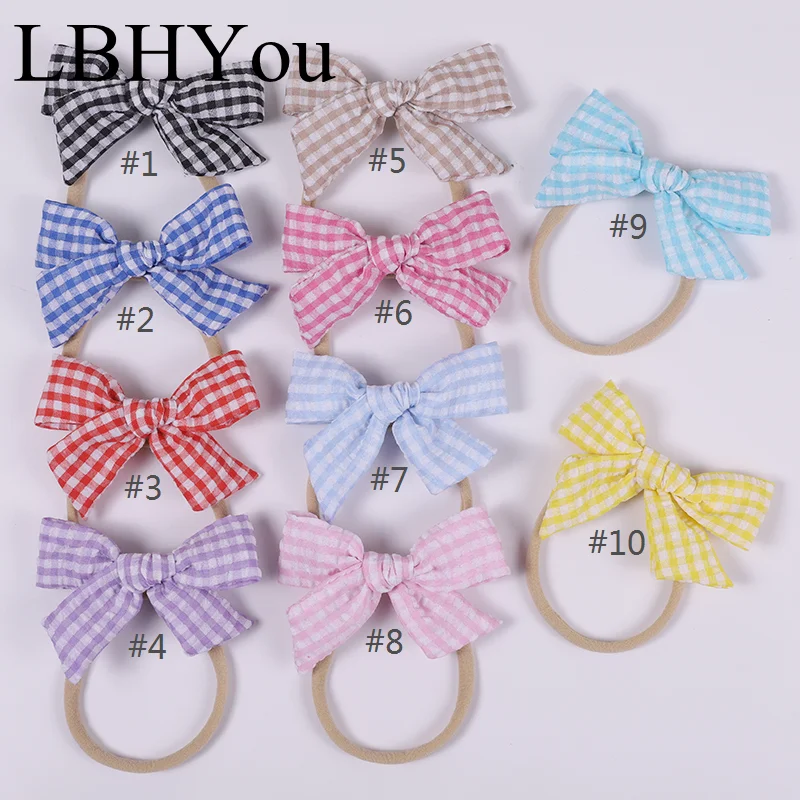 2020 New Skinny Nylon Bows Headbands For Baby Girls 4'' Infants Girl's Plaid Elastic Nylon Hairbands Headwear
2020 New Skinny Nylon Bows Headbands For Baby Girls 4'' Infants Girl's Plaid Elastic Nylon Hairbands Headwear