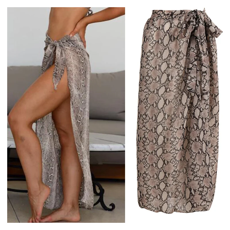 2021 New Summer Snake Print Strappy Beach Skirt Womens Sunscreen Half-length Chiffon Dress
2021 New Summer Snake Print Strappy Beach Skirt Womens Sunscreen Half-length Chiffon Dress