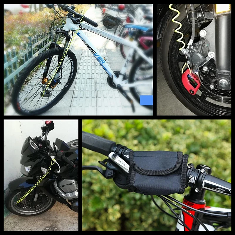 Motorcycle Scooter Alarm Lock Wheel Disc Brake Aluminum Alloy Security Anti-theft 2m Reminder Rope Lockstitch Bag Spare Battery
Motorcycle Scooter Alarm Lock Wheel Disc Brake Aluminum Alloy Security Anti-theft 2m Reminder Rope Lockstitch Bag Spare Battery