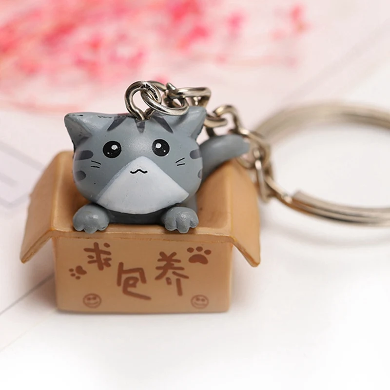 New Cute Little Box Cat Key Chain Women Men Kawaii Kitten Keychain Fashion Letter Keyring Animal Jewelry Dating Anniversary Gift
New Cute Little Box Cat Key Chain Women Men Kawaii Kitten Keychain Fashion Letter Keyring Animal Jewelry Dating Anniversary Gift