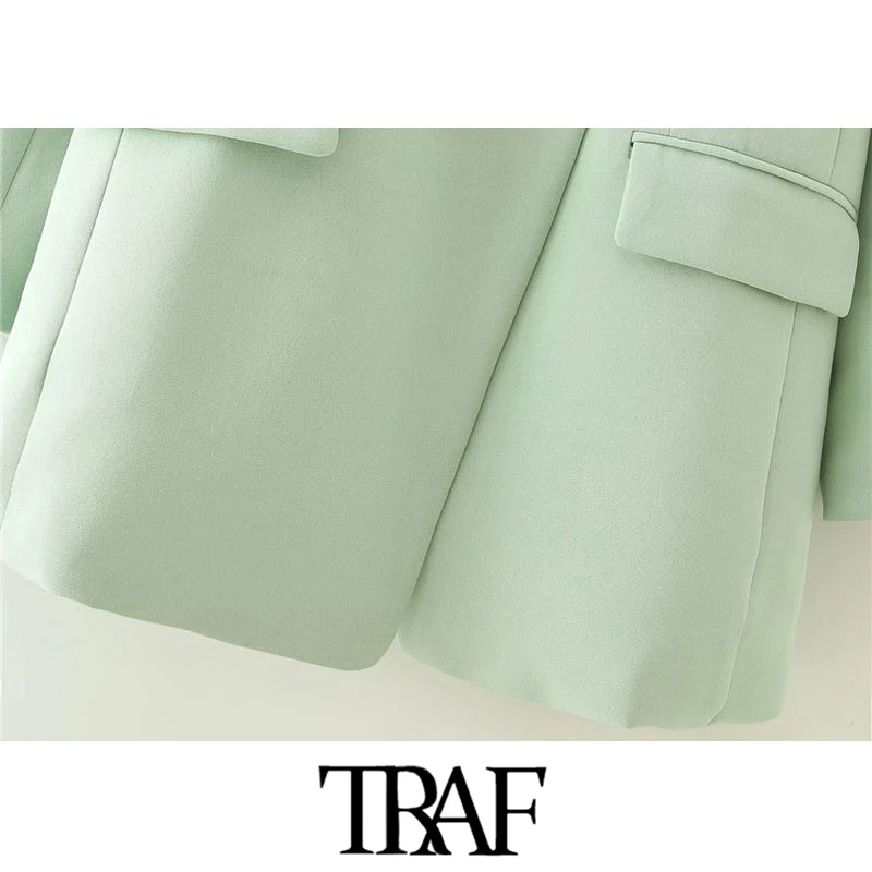 TRAF Women 2020 Fashion Office Wear Double Breasted Blazer Coat Vintage Long Sleeve Pockets Female Outerwear Chic Tops
TRAF Women 2020 Fashion Office Wear Double Breasted Blazer Coat Vintage Long Sleeve Pockets Female Outerwear Chic Tops