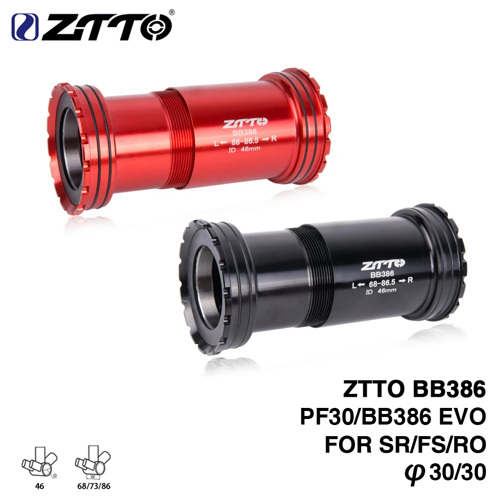 ZTTO BB386 EVO 30 PF30 велосипедный пресс подходят нижние кронштейны крепления оси для MTB