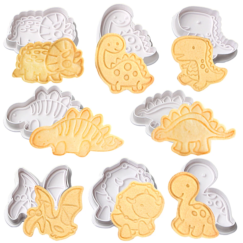 4Pcs/set Dinosaur Cookie Plunger Cutter Cartoon Baking Mould Cookie Stamp Biscuit Mold Animal Shape Cookie Cutters Baking Tools
4Pcs/set Dinosaur Cookie Plunger Cutter Cartoon Baking Mould Cookie Stamp Biscuit Mold Animal Shape Cookie Cutters Baking Tools