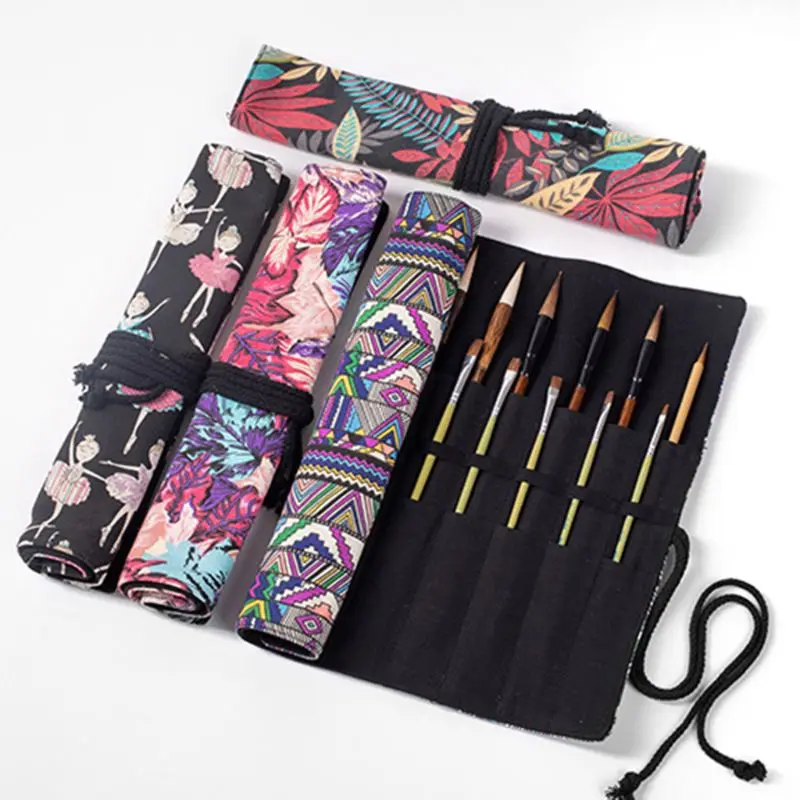 20 Holes Large Capacity Canvas Roll Up Pen Curtain Pencil Bag Makeup Wrap Holder 97BF
20 Holes Large Capacity Canvas Roll Up Pen Curtain Pencil Bag Makeup Wrap Holder 97BF