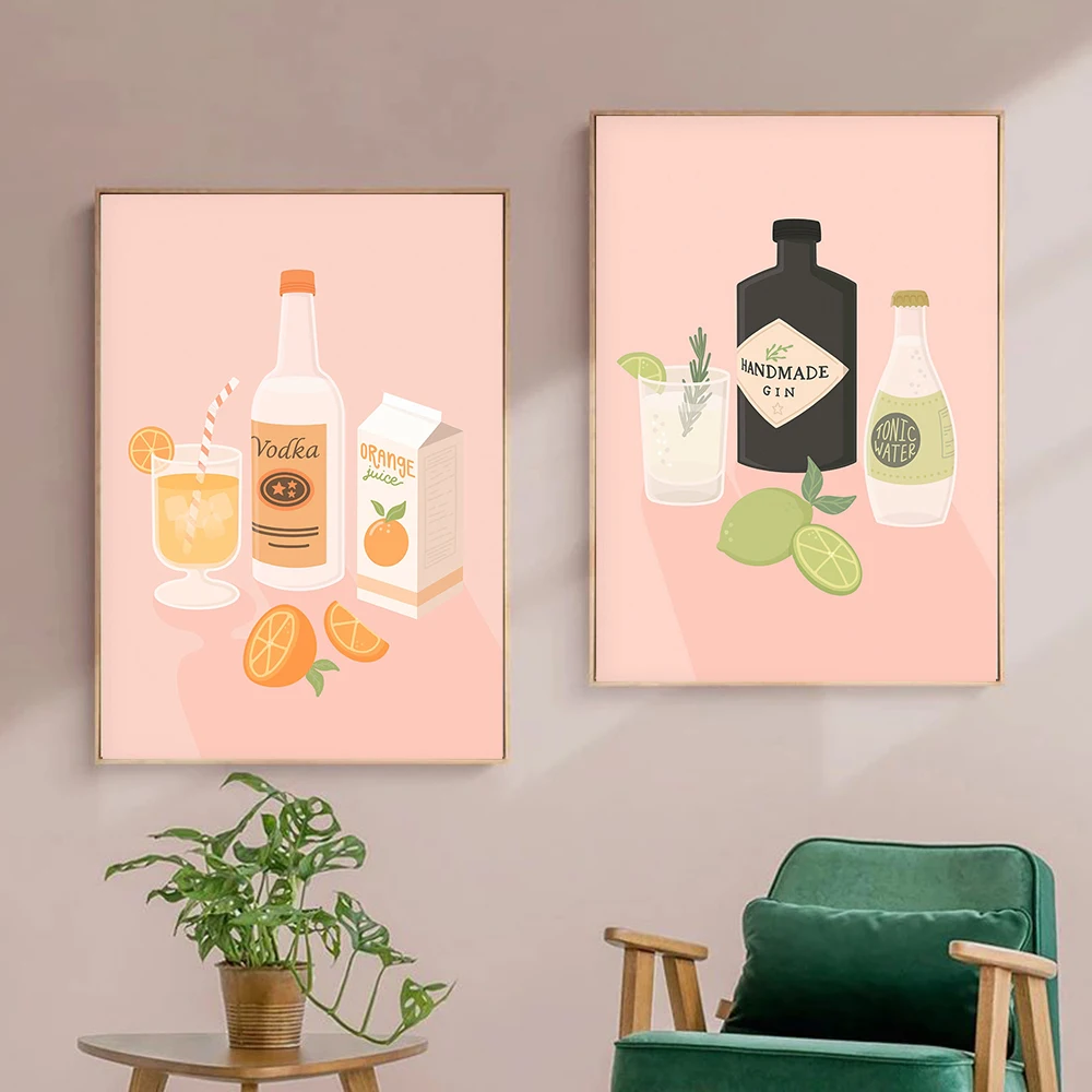Gin Vodka Cocktail Illustration Canvas Painting Posters Prints Nordic Fashion Dorm Wall Art Picture For Living Room Home Decor
Gin Vodka Cocktail Illustration Canvas Painting Posters Prints Nordic Fashion Dorm Wall Art Picture For Living Room Home Decor