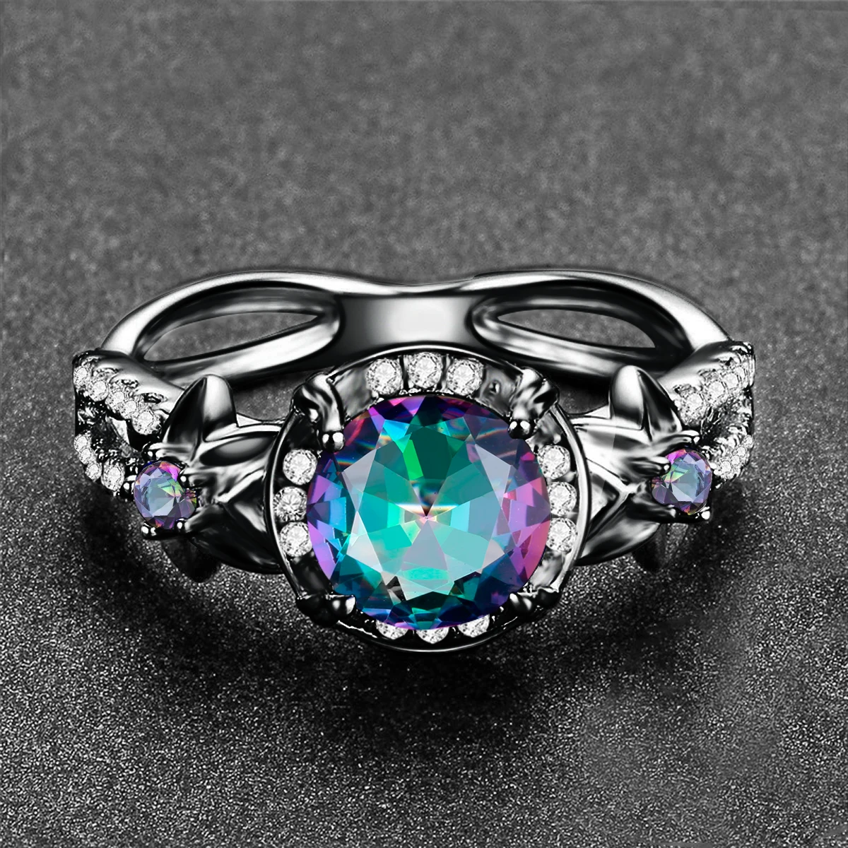 Silver Chakra 925 Silver Ring Mystic Rainbow Ring Flower Carved Inlaid Zircon Gemstone Vintage Black Gold Jewelry Party Gift New
Silver Chakra 925 Silver Ring Mystic Rainbow Ring Flower Carved Inlaid Zircon Gemstone Vintage Black Gold Jewelry Party Gift New